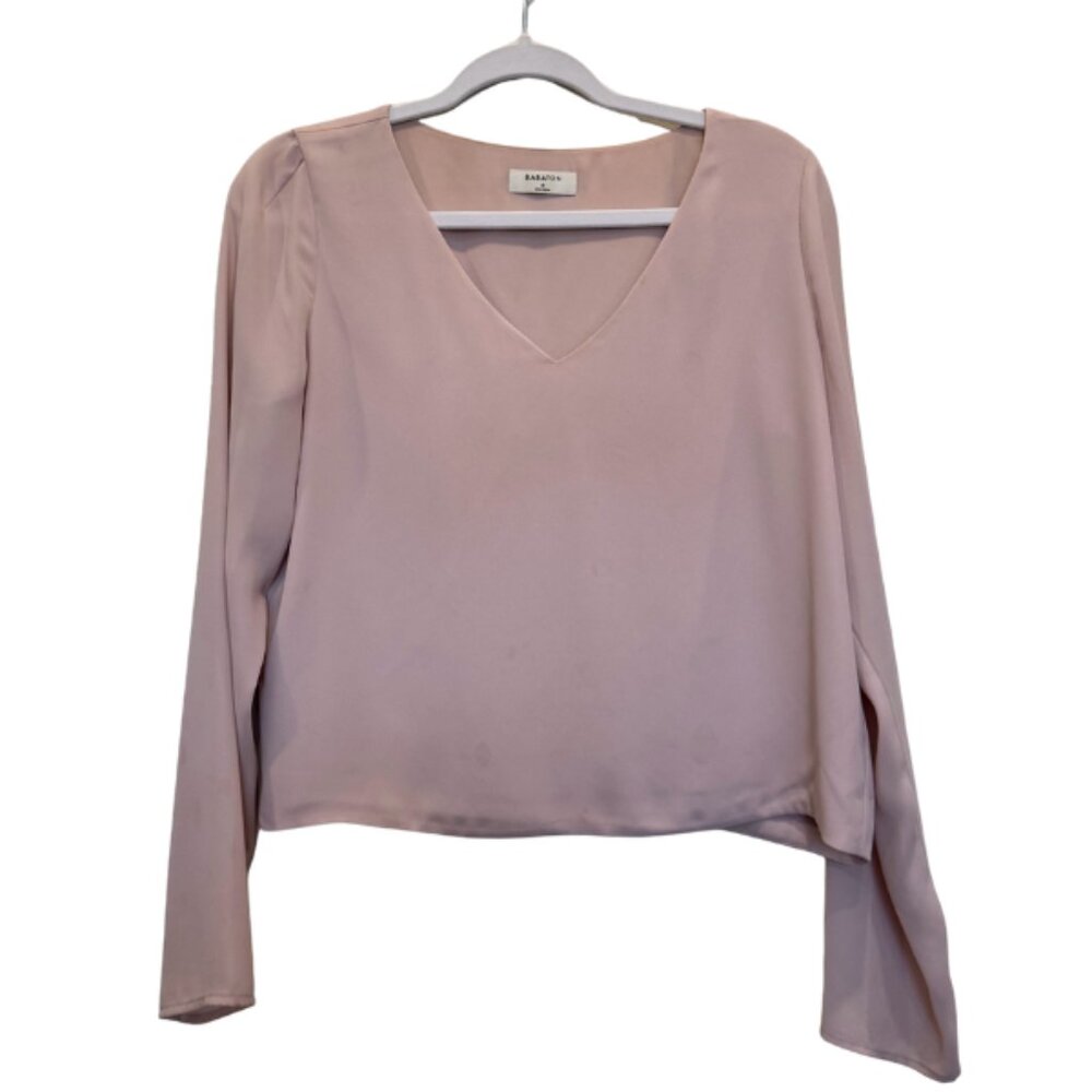Aritzia Babaton Flowy Long Sleeve *Light Pink*
